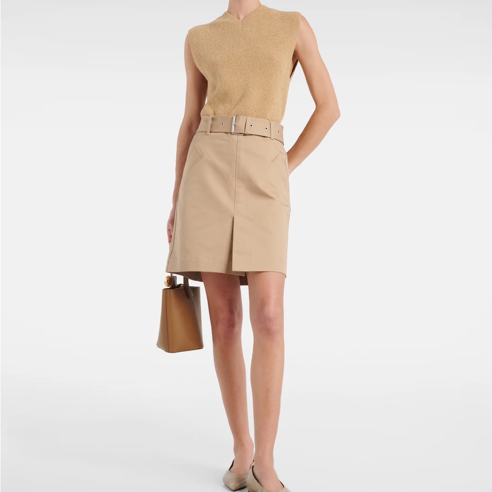 Toteme Belted cotton mini skirt size 34/XS